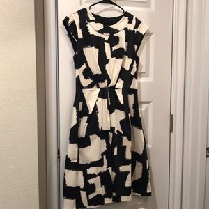 Kate Spade black and white pattern dress